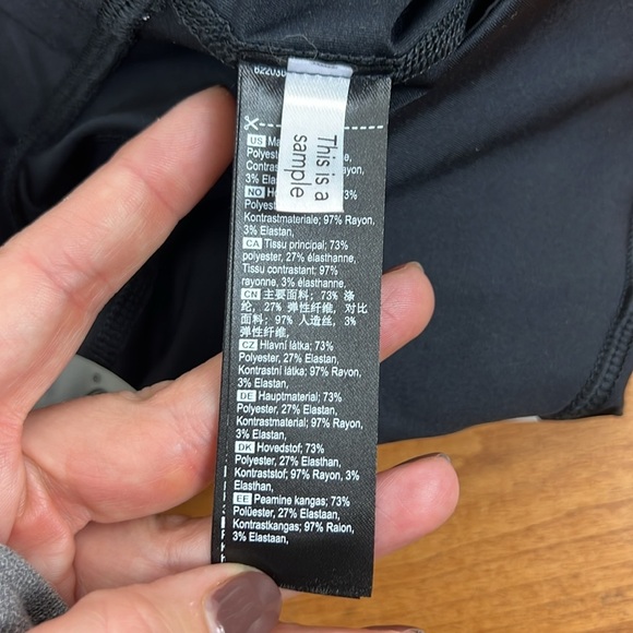 Kari traa leggings size M black and white stripes *sample* - Picture 7 of 8